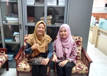 Left: Dr. Mona Sari, Right: Riza Ariyani Nur Khasanah, Ph.D.